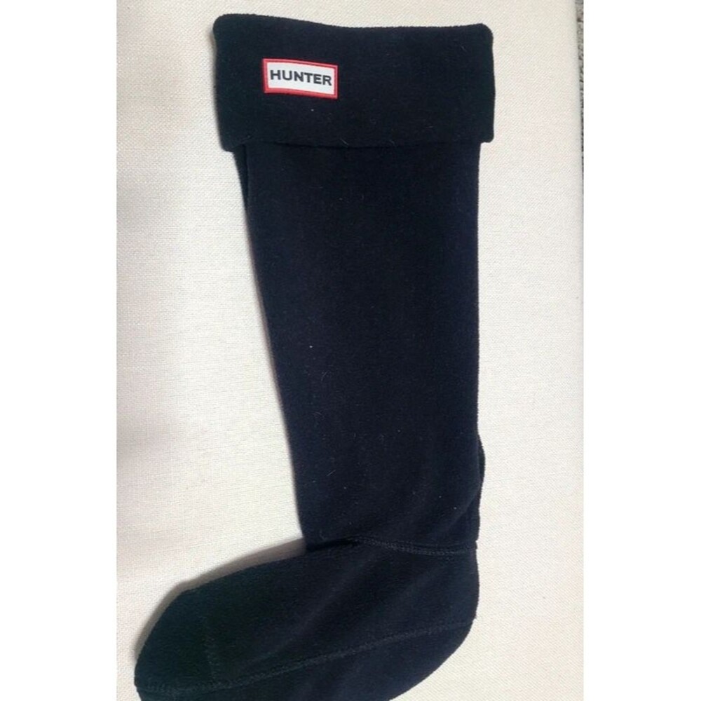 Hunter Fleece Boot Sock Liner Black Size L – Single